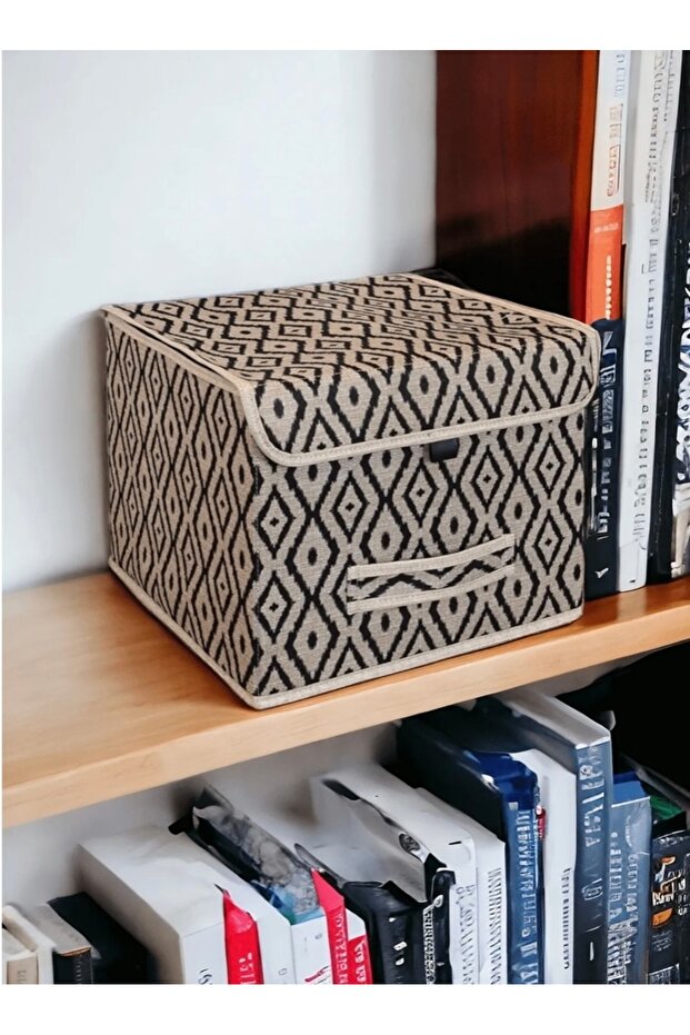 2 Pieces Bohe Multi-Purpose Box with Lid Mini Shelf Organizer - 6