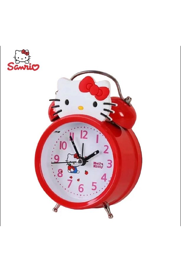 Sevimli Karikatür Çok Fonksiyonlu Hello Kitty Dijital Aydınlık Masaüstü Çalar Saat - 3