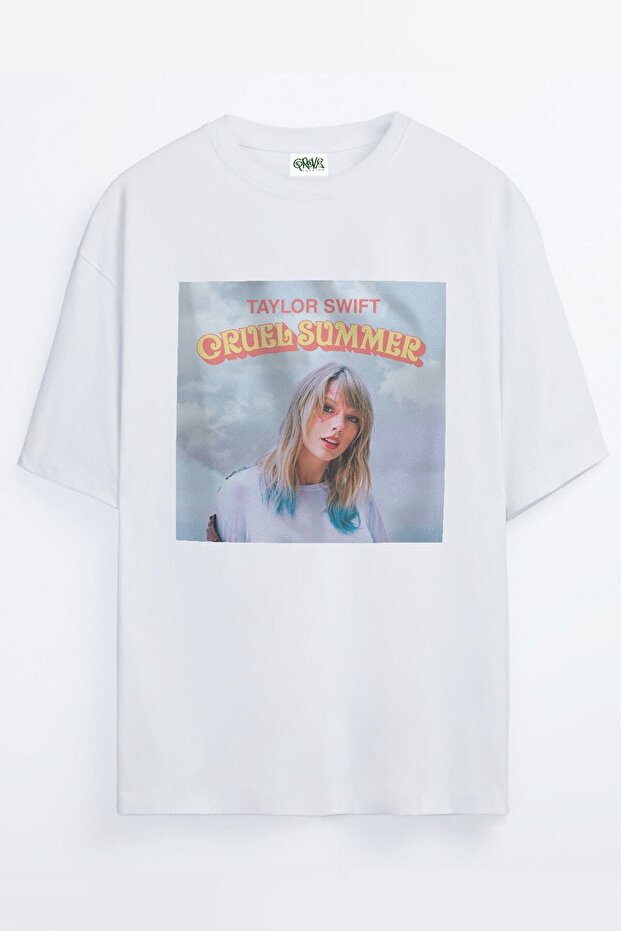 Unisex Summer Taylor Swift Printed Oversize T-shirt