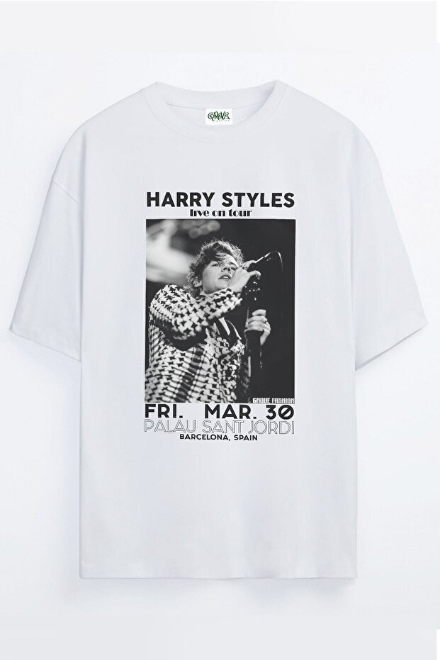 Harry Styles Concert Printed Unisex Oversize T-shirt