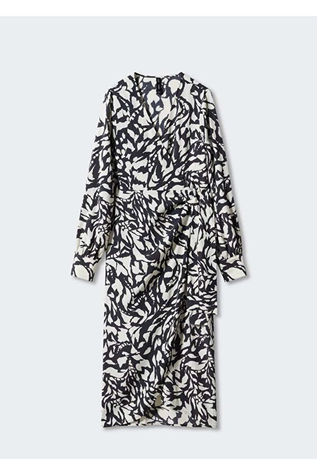 Desenli anvelop kesim elbise - 3