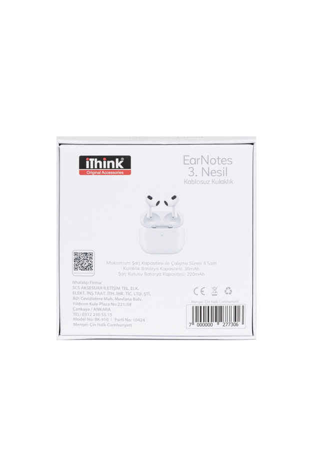 EarNotes 3. Nesil Kablosuz Kulaklık BK-910 - 7