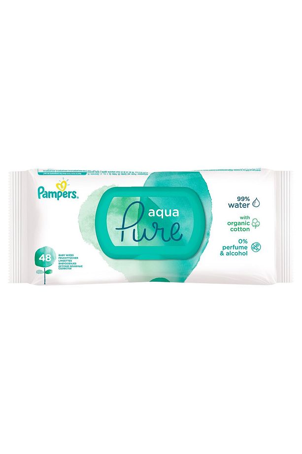 Pampers Islak Havlu Mendil Aqua Pure 48 Yaprak Tekli Paket - 1