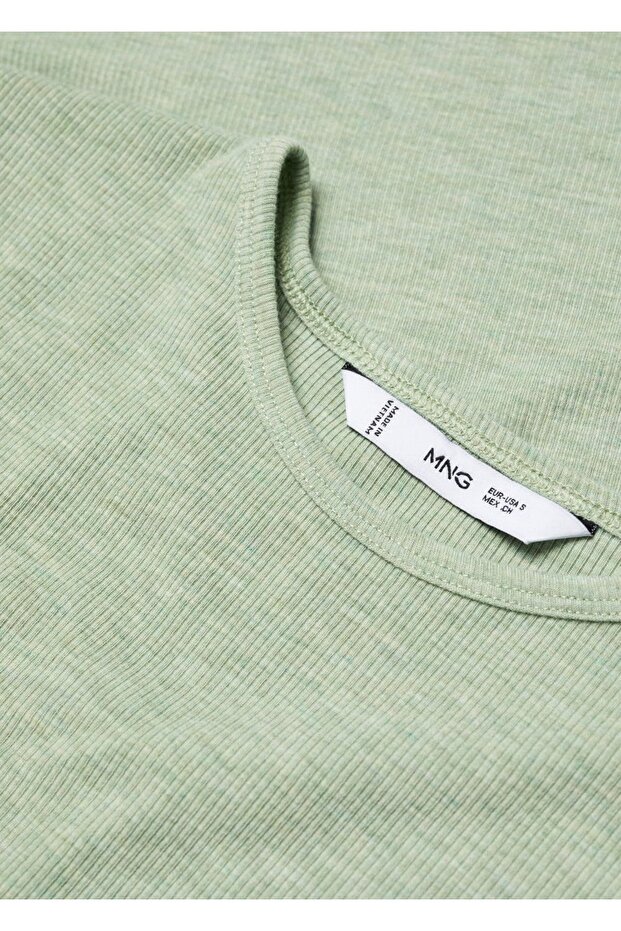 Kısa Kollu Triko Tişört - 5