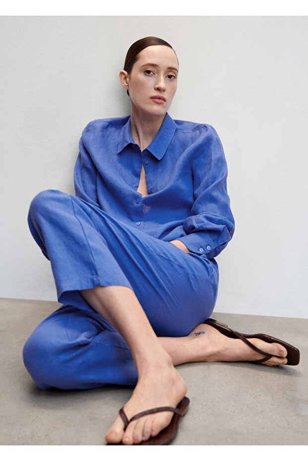 Keten Jogger Pantolon - 7