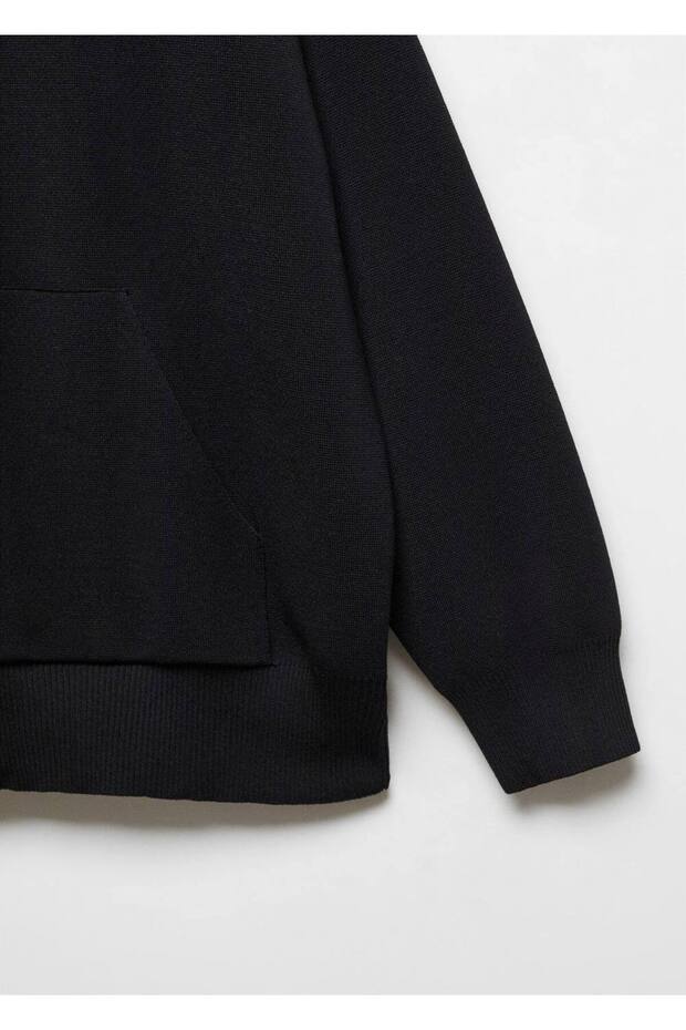 Ön Cepli Kapüşonlu Sweatshirt - 6