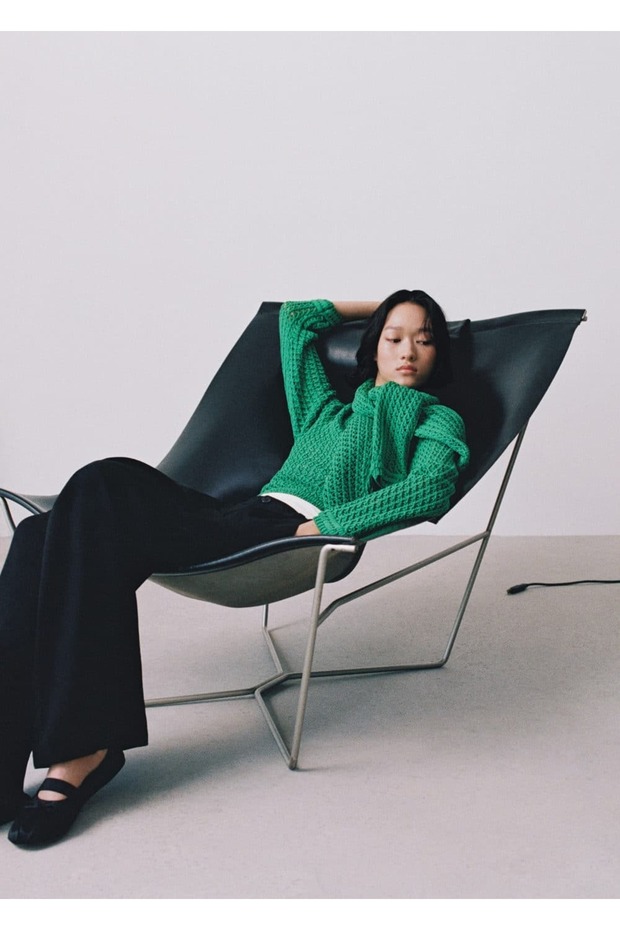 Dantel kısa kazak - 6