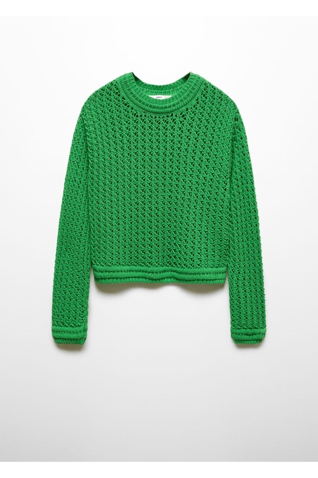 Dantel kısa kazak - 3