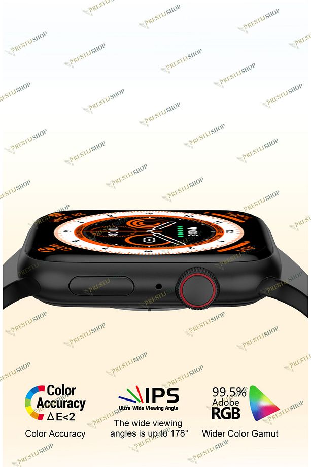 Gümüş Watch 7 Yeni Nesil Spor Ve Sağlık Sensörlü Ios Android Uyumlu Bluetooth Aramalı T700s Akıllı - 4