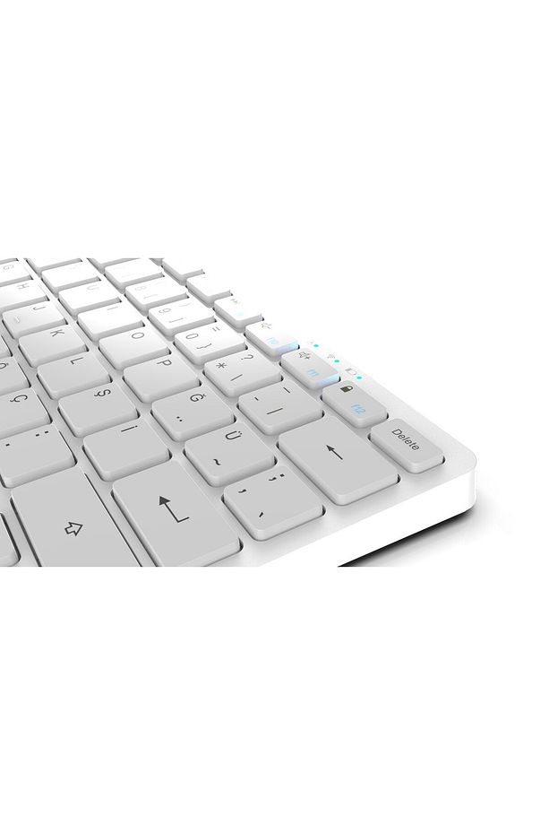 IBK-565BT Bluetooth 5.0 Şarj Edilebilir Akıllı Gümüş Klavye - 5