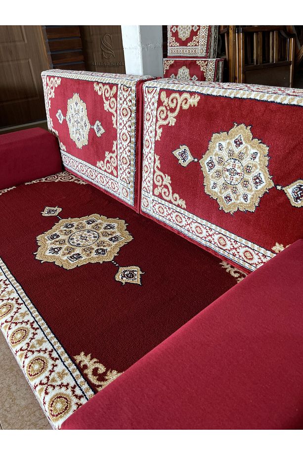 150cm Tek Yer Minderi - Selçuklu - Satışa Hazır Ürün (2Kolçak) - 7
