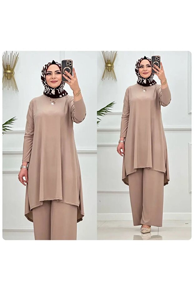 Wonderful Sandy Simple Comfortable and Stylish Trouser Suit