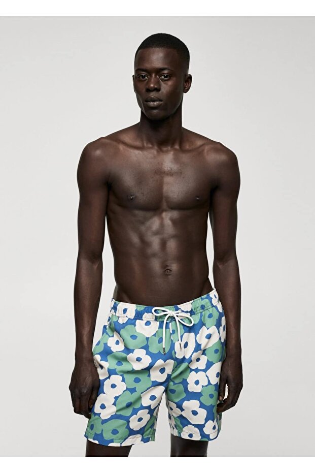 Çiçek desenli mayo - 1