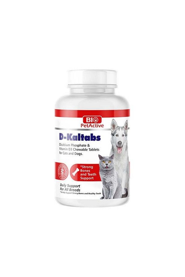 Bio Pet Active D-Kaltabs Kedi ve Köpek İçin Kalsiyum Tableti 30 Gr 60 Adet - 1