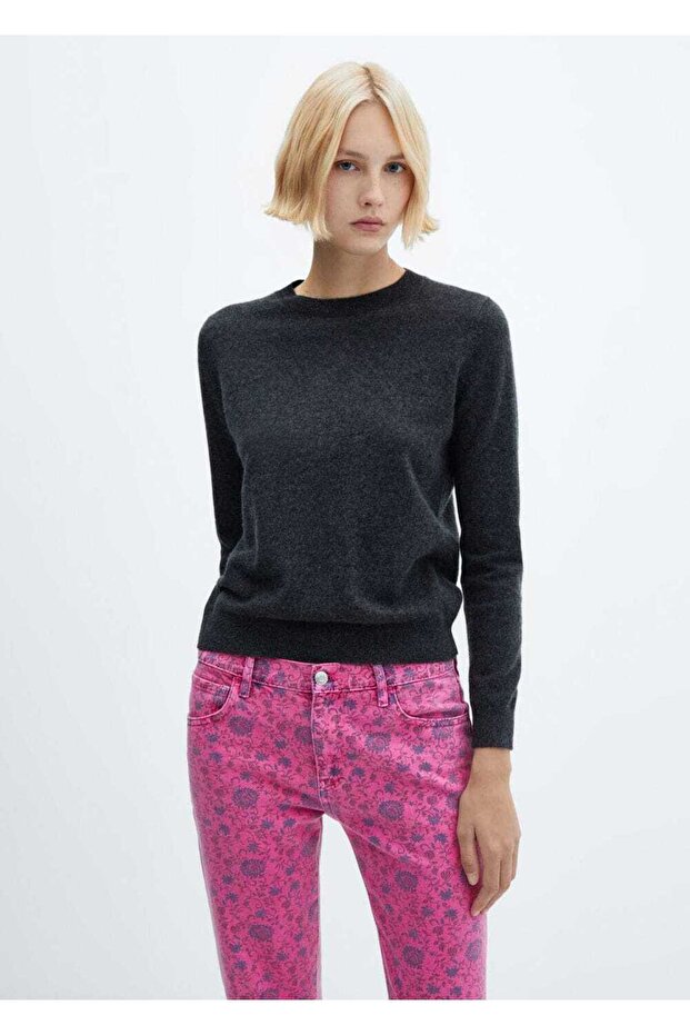 Gemusterte gerade geschnittene Jeans - 6