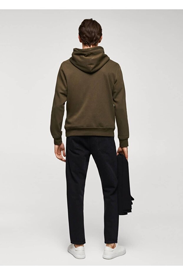 Pamuklu Kapüşonlu Sweatshirt - 4