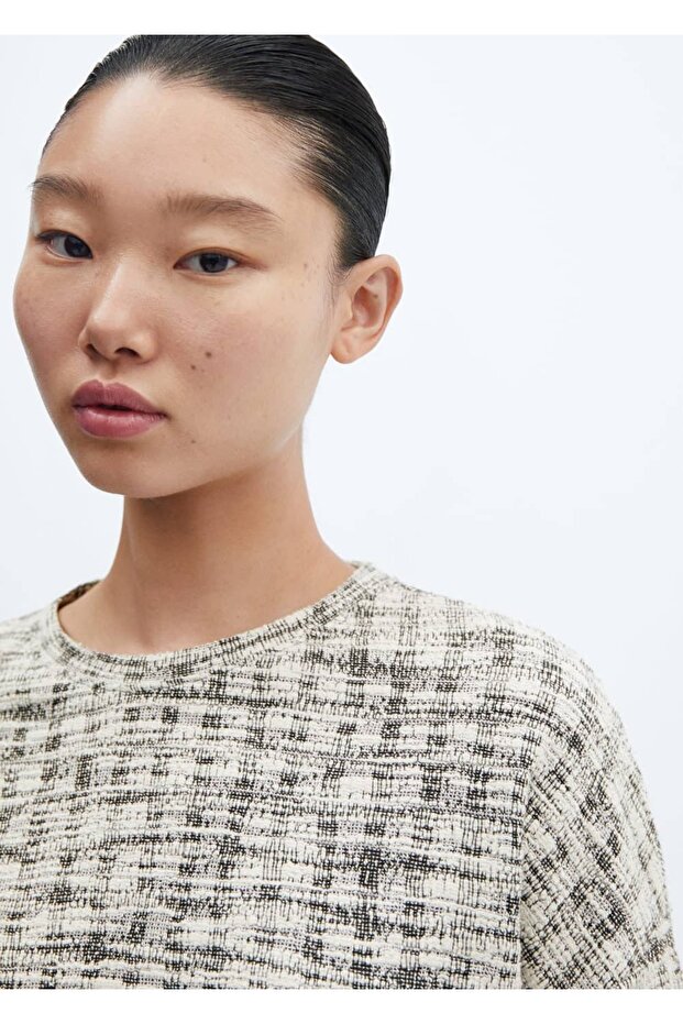 Tweedpullover mit Rundhalsausschnitt - 6