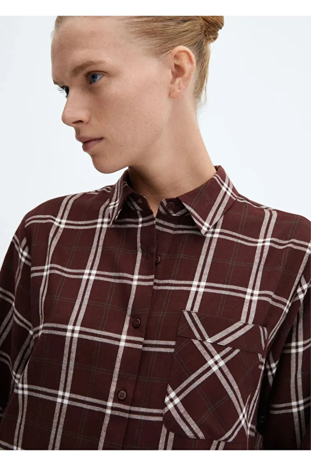 Flanel Kareli Gecelik - 6