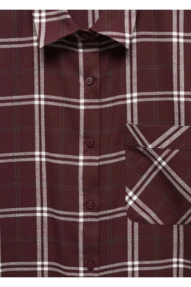 Flanel Kareli Gecelik - 5