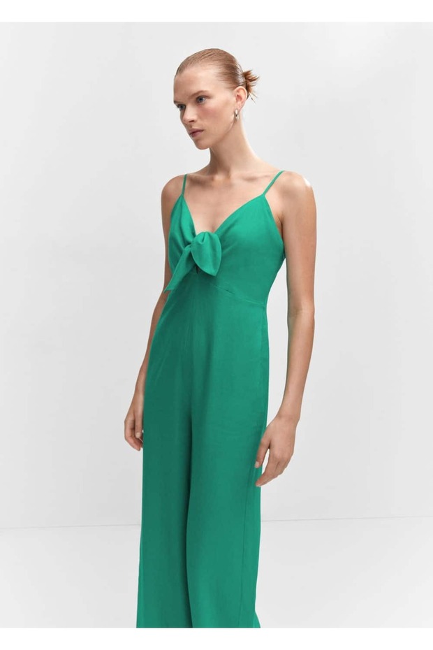 Fiyonklu keten tulum - 1