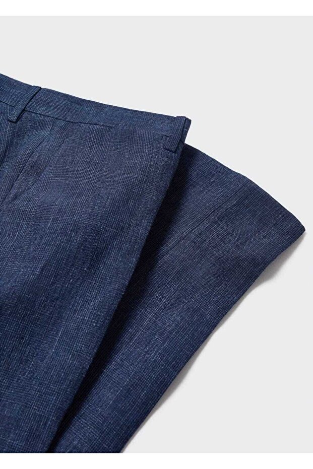 %100 keten pantolon - 7