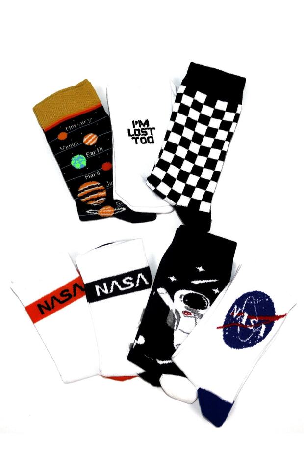 Unisex Patterned Sock Box - 1