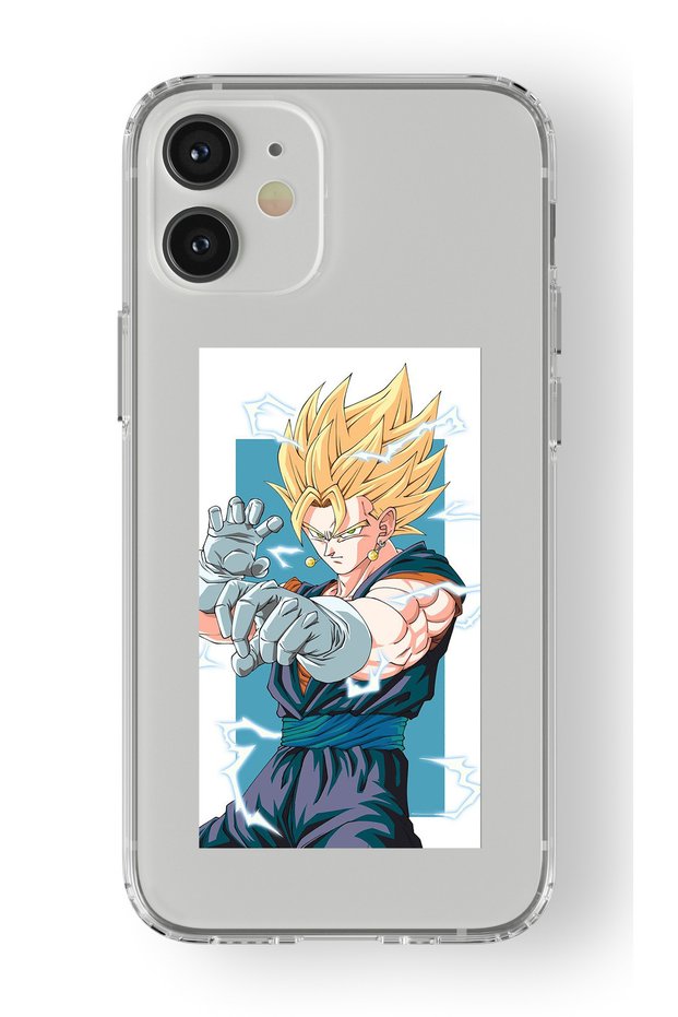 حافظة شفافة مطبوعة بتصميم Dragon Ball Goku متوافقة مع هاتف Iphone 12 Mini