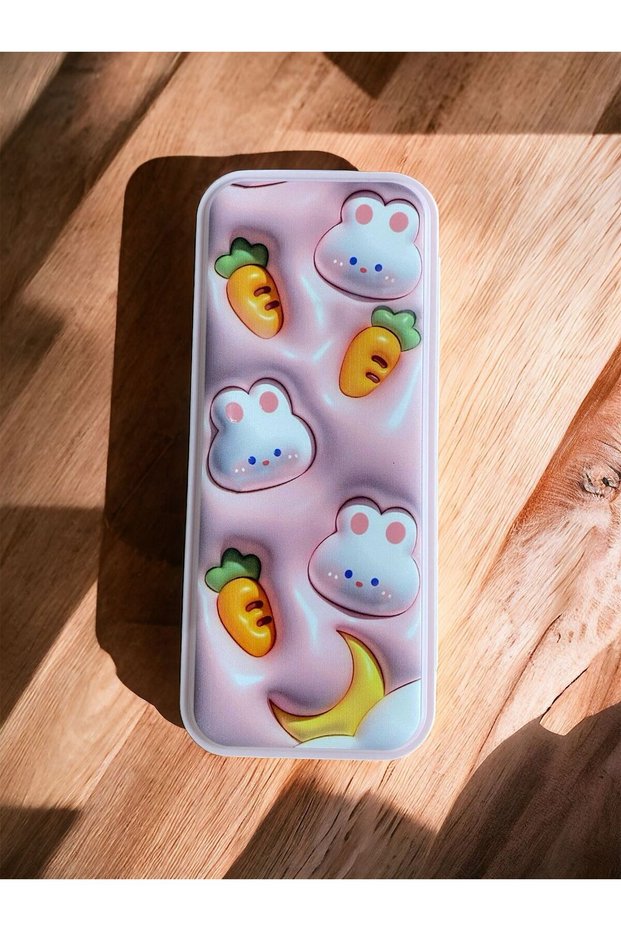 Teddy Bear Patterned Pencil Case 3 SIZES LOOKING HARD COVER