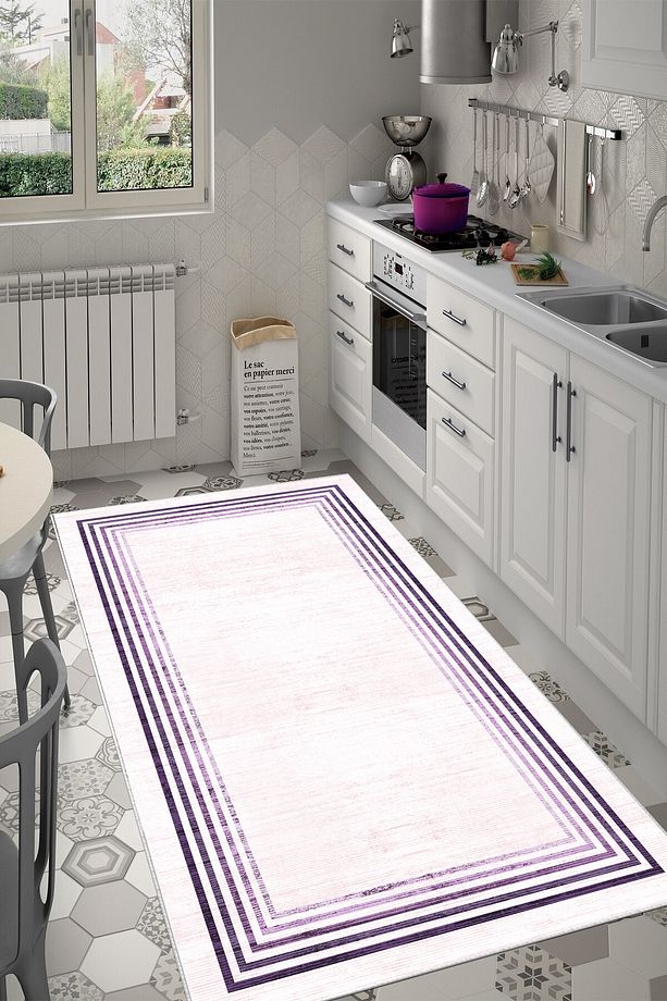 Kaymaz Tabanlı Yıkanabilir Baskılı Halı Yolluk - 3