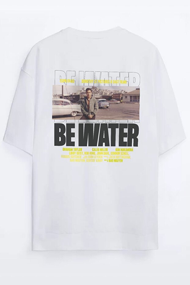 Be Water Printed Unisex Oversize T-shirt