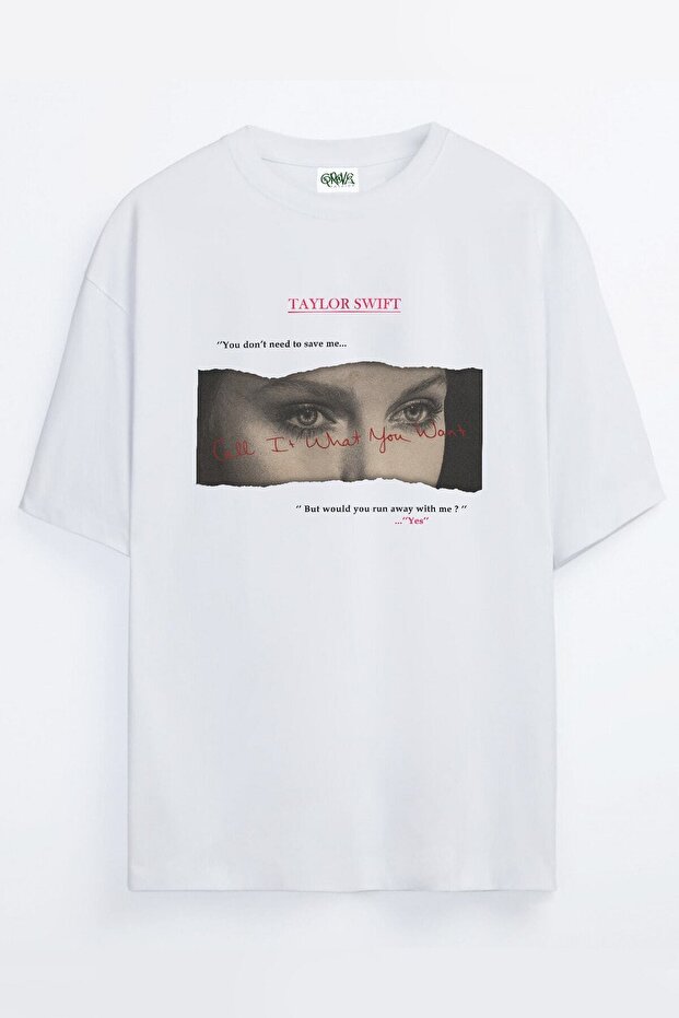 Unisex Taylor Swift Printed Oversize T-shirt