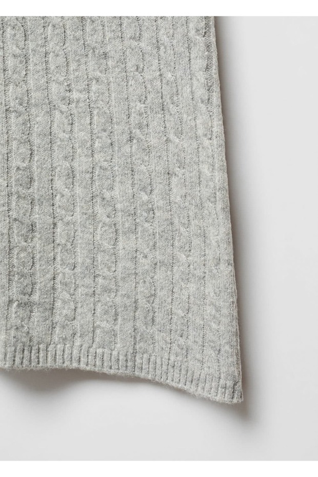 Kablo Örgülü Mini Etek - 5