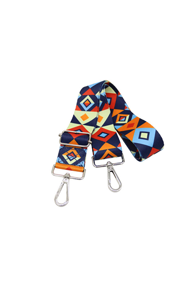 حزام حقيبة قابل للتعديل بنمط هندسي 4 سم - 1