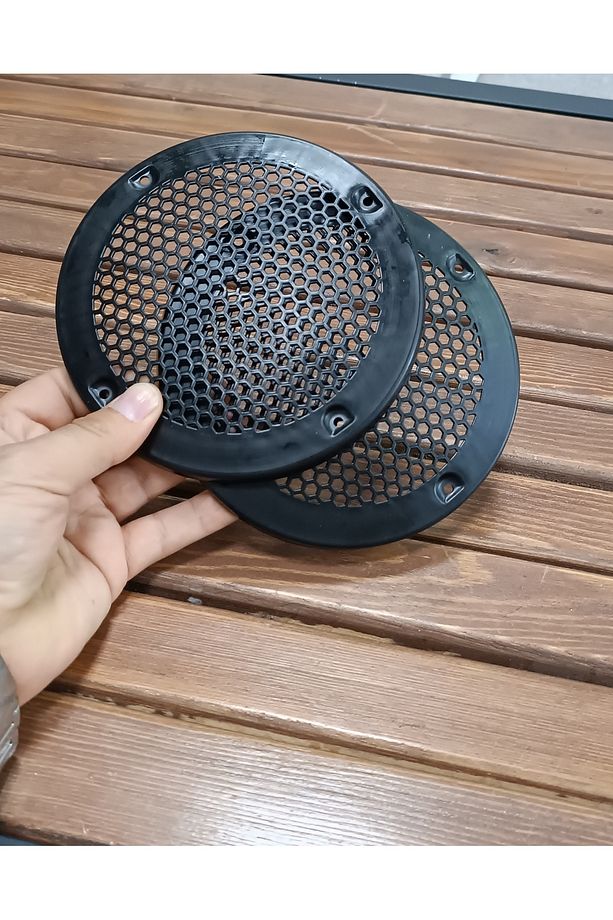 13cm Hoparlör ve Midrange Koruma Kapağı Siyah Plastik 1takım (2adet) - 2