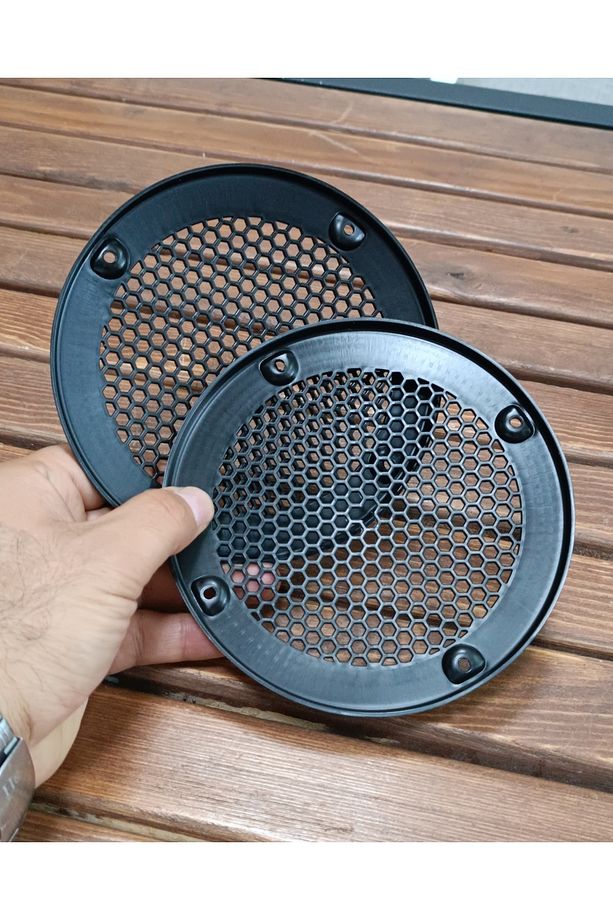 13cm Hoparlör ve Midrange Koruma Kapağı Siyah Plastik 1takım (2adet) - 1