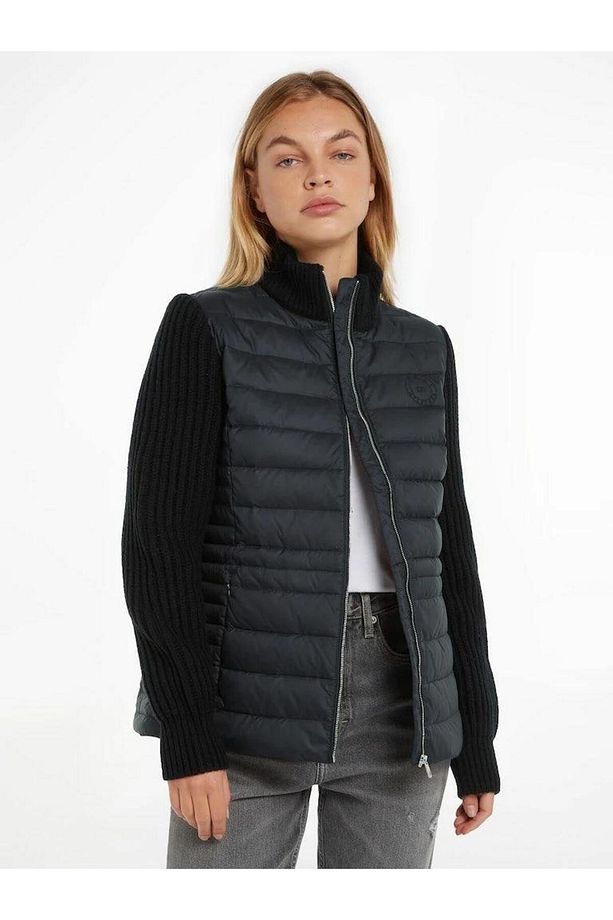 KNIT MIX DOWN JACKET - 1