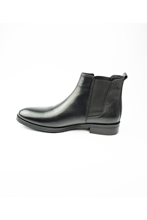 9963 Siyah Deri Erkek Klasik Bot - 3