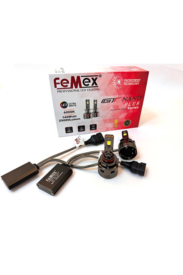 GT Nano Plus Csp LUMILED ROYAL Chipset Radyatör Soğutmalı HB4 9006 Led Xenon Led Headlight - 1