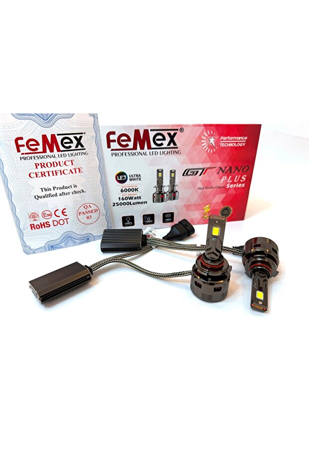 GT Nano Plus Csp LUMILED ROYAL Chipset Radyatör Soğutmalı HB4 9006 Led Xenon Led Headlight - 2