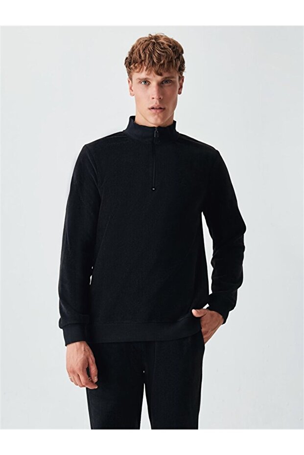 Fermuarlı Sweatshırt - 2