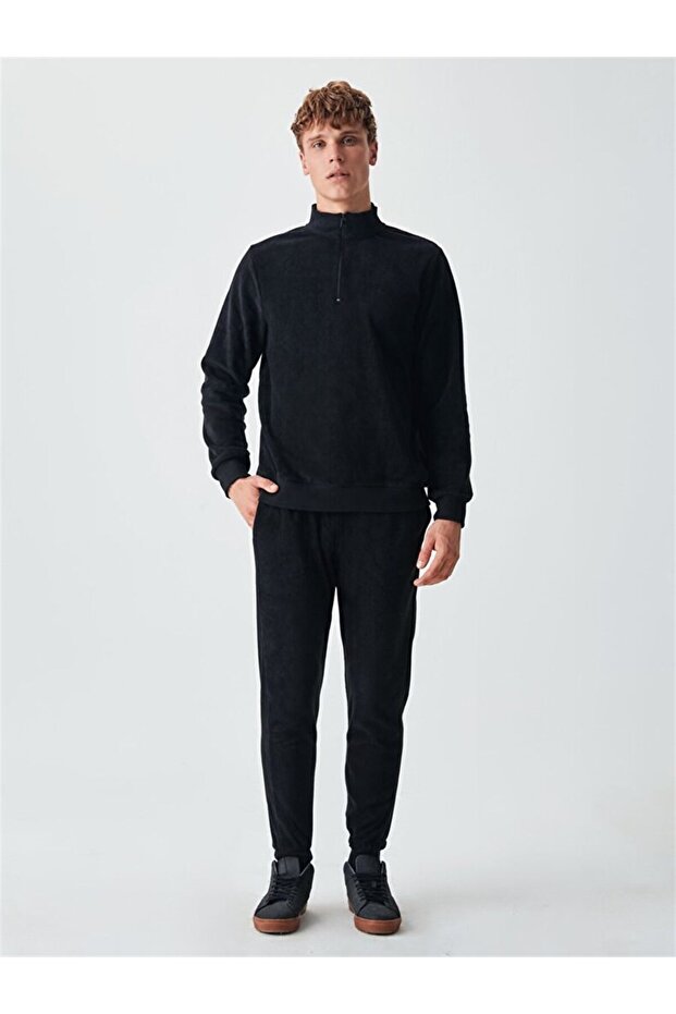 Fermuarlı Sweatshırt - 1