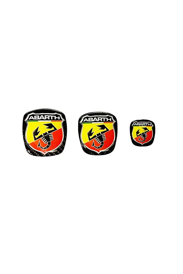 Punto Evo Abarth Logo Rosette Front Rear Steering Set