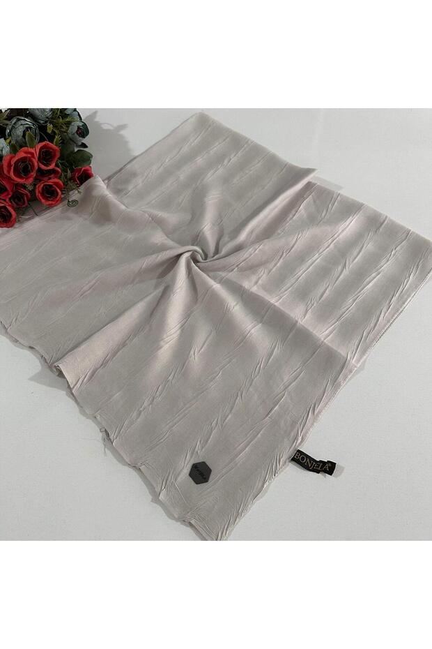 Pleated Bamboo Scarf Pebble PBE0211