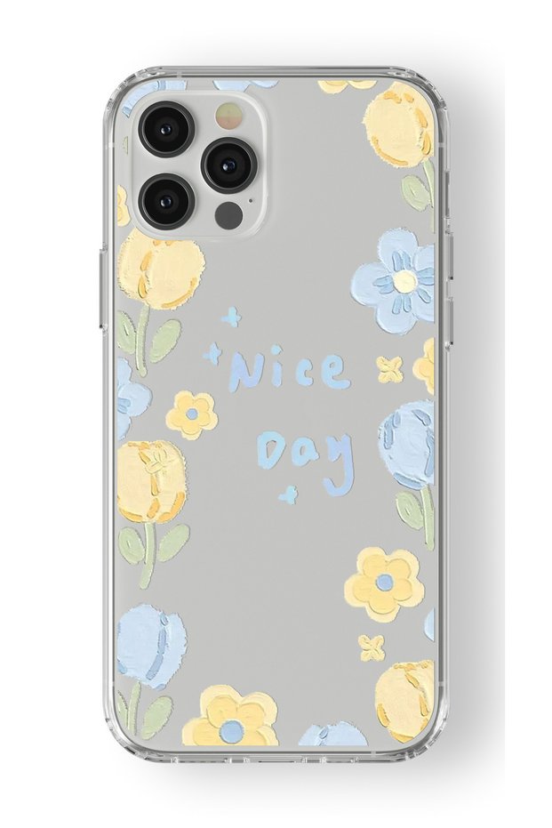 iPhone 14 Pro Max Compatible Nice Day Design Printed Transparent Case