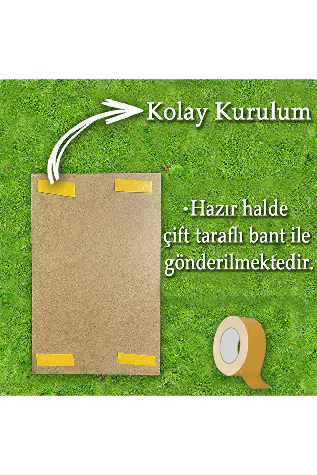 Trabzon Plaka Retro Ahşap Poster - 2