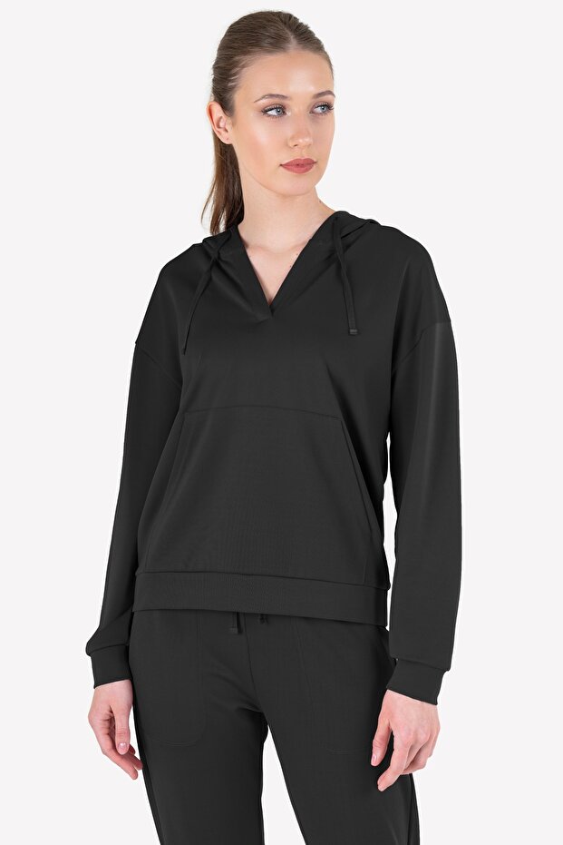 Kadın Kapüşonlu Sweatshirt 23n-2111 - 2