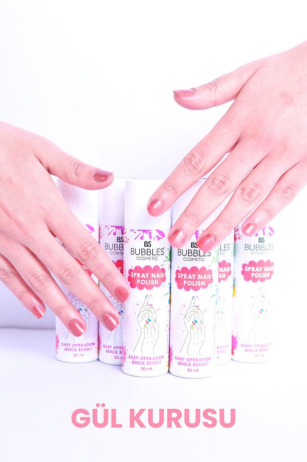 Sprey Oje Simli Gül Kurusu 50 ml Parlatıcı 11 ml Salla Püskürt Parlat Yıka - 1