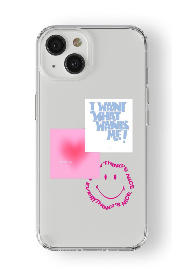 iPhone 14 Compatible Things Nice Design Printed Transparent Case