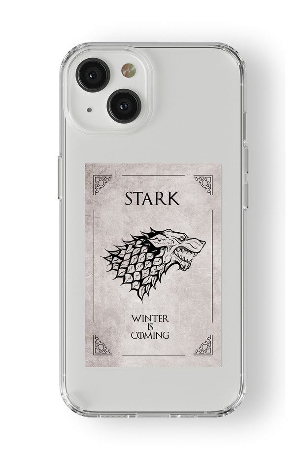غلاف شفاف مطبوع بتصميم ستارك متوافق مع GOT GOT 15 Plus للآيفون 15 بلس