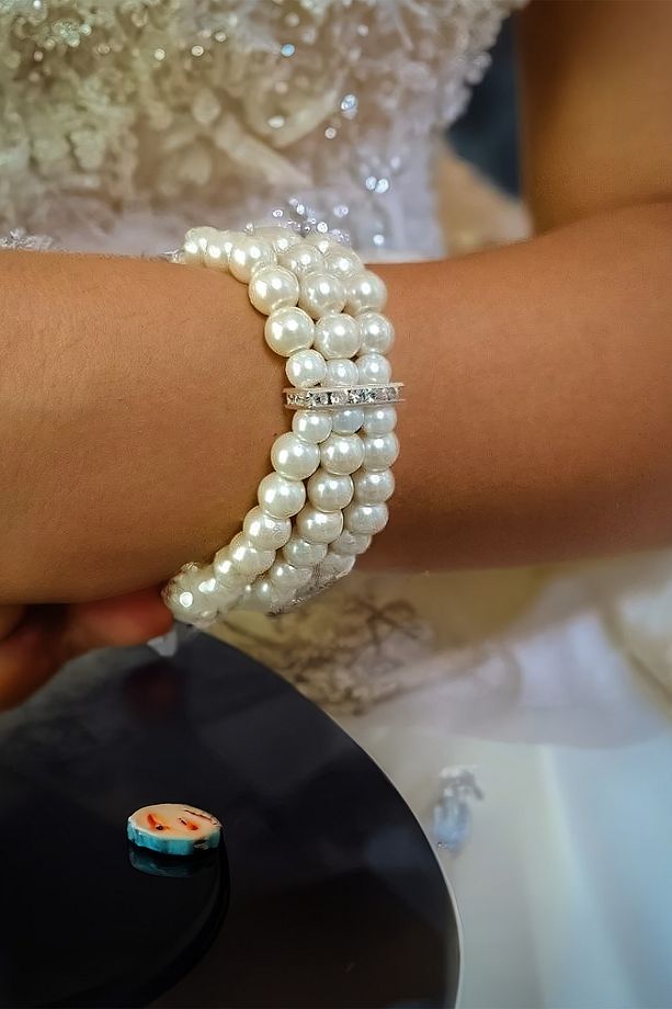 Zirkon Taşlı Inci Choker Kolye Set ,tasma Choker Kolye Set,gül Choker Kolye, Taşlı Choker Kolye - 4